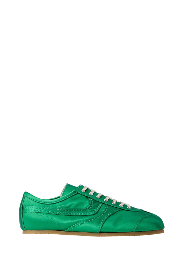 Photo: Dries Van Noten Satin Low-Top Sneakers