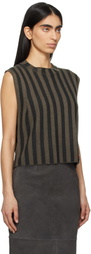 Eckhaus Latta Brown Keyboard Tank Top