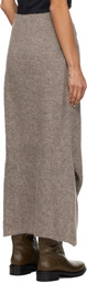 Lauren Manoogian Gray Knot Midi Skirt