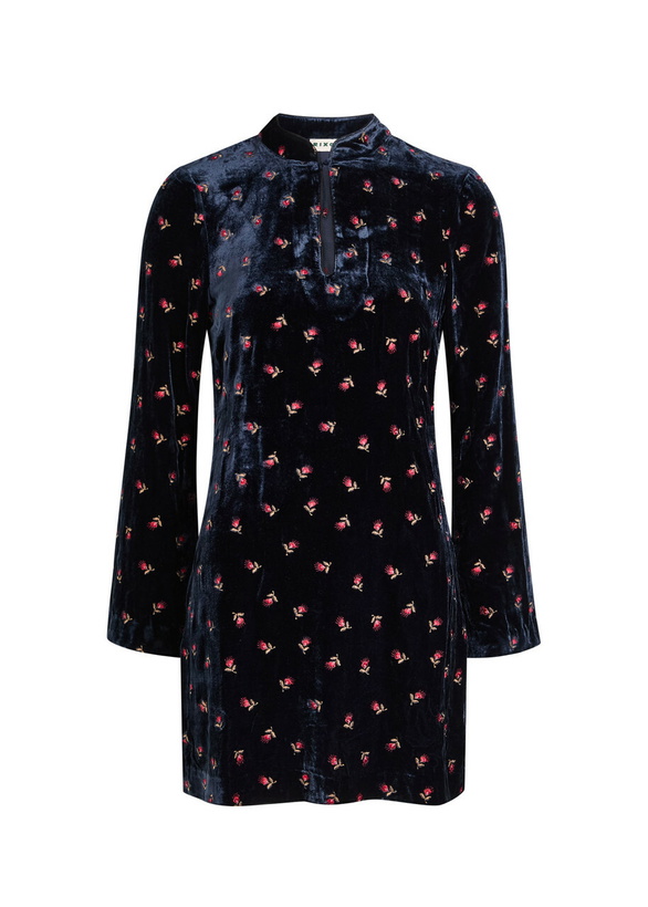 knee length dresses for ladies Ridley Mini Dress in Midnight Navy
