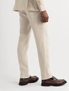 Etro - Slim-Fit Linen Suit Trousers - Neutrals