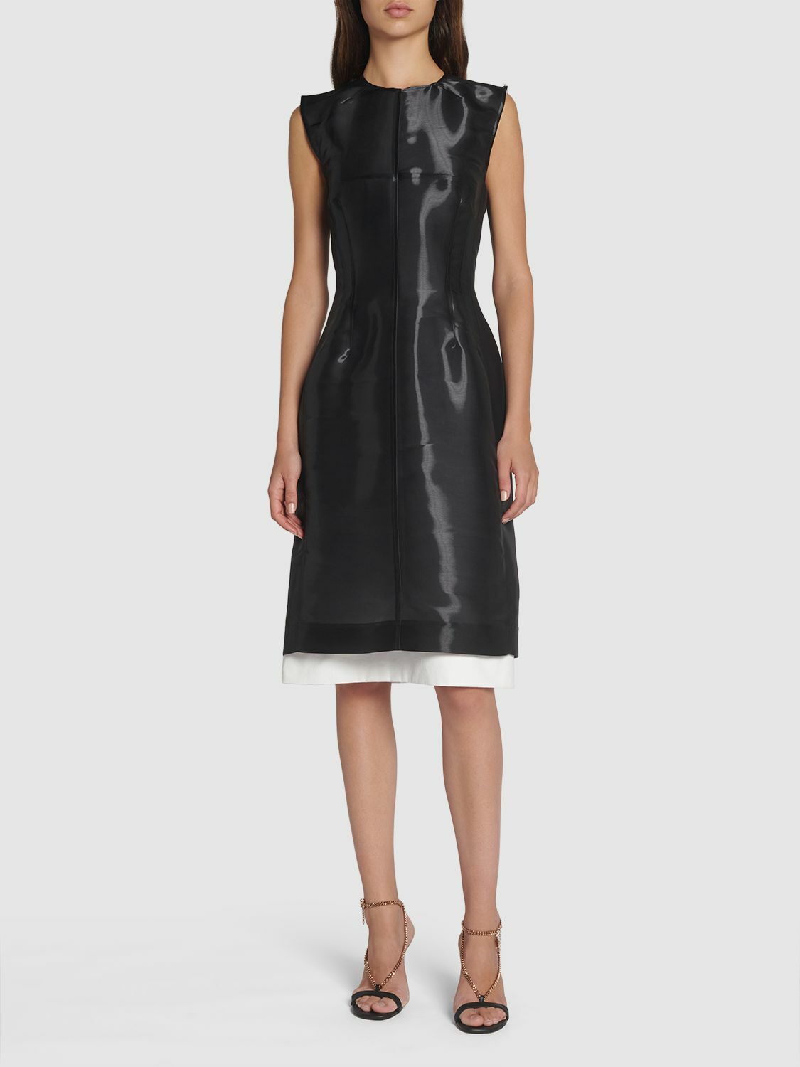 【送料&関税込】SportMax Sleeveless Midi Dress SPORTMAX - Xiria Sleeveless Organza Midi Dress Sportmax