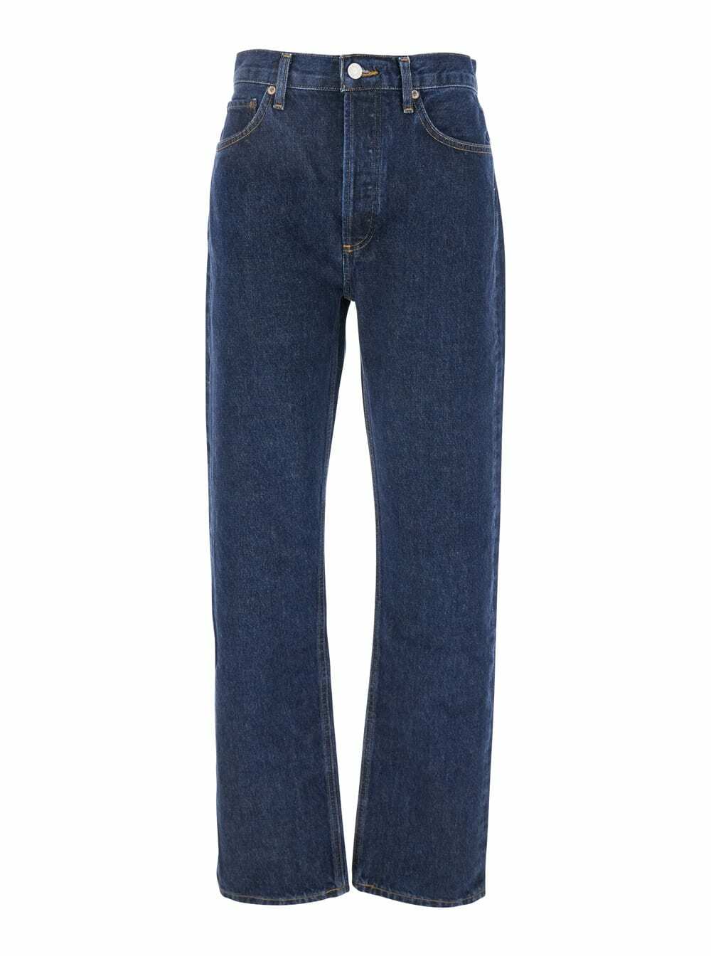 【送料&関税込】AGOLDE emmi Blue Five Pocket Jeans With Thin Agolde Emmi' Blue Five Pocket Jeans | ShopSimon