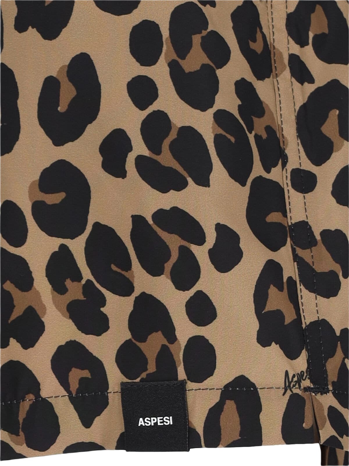Aspesi Leopard Print Swim Shorts