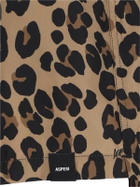 Aspesi Leopard Print Swim Shorts