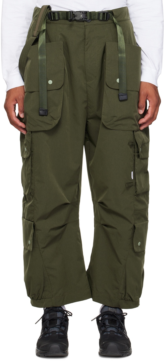 Archival Reinvent Green Belted Cargo Pants