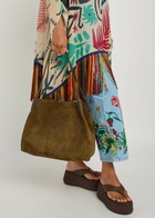 Etro Libra Large Leather and Suede Tote - Multicoloured - One Size