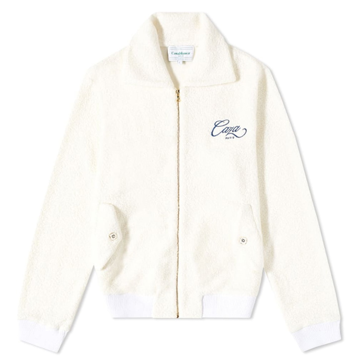 Photo: Casablanca Men's Caza Terry Track Jacket in Off White