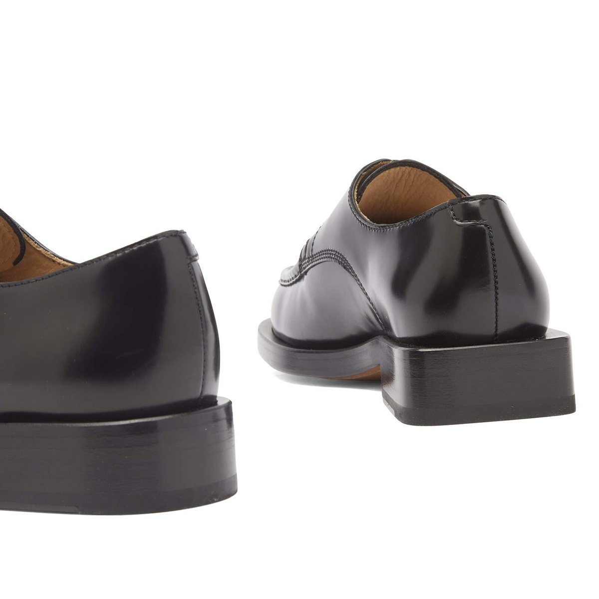 Jacquemus Men's Leather Derby Shoes in Black