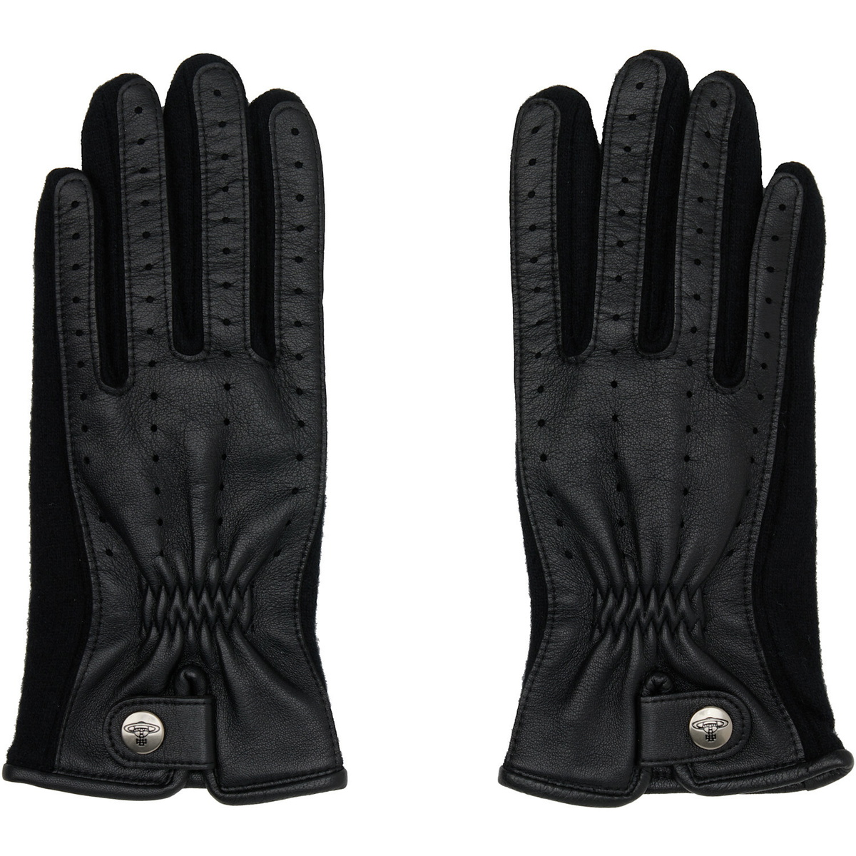 Vivienne Westwood Black Leather Sheep Gloves
