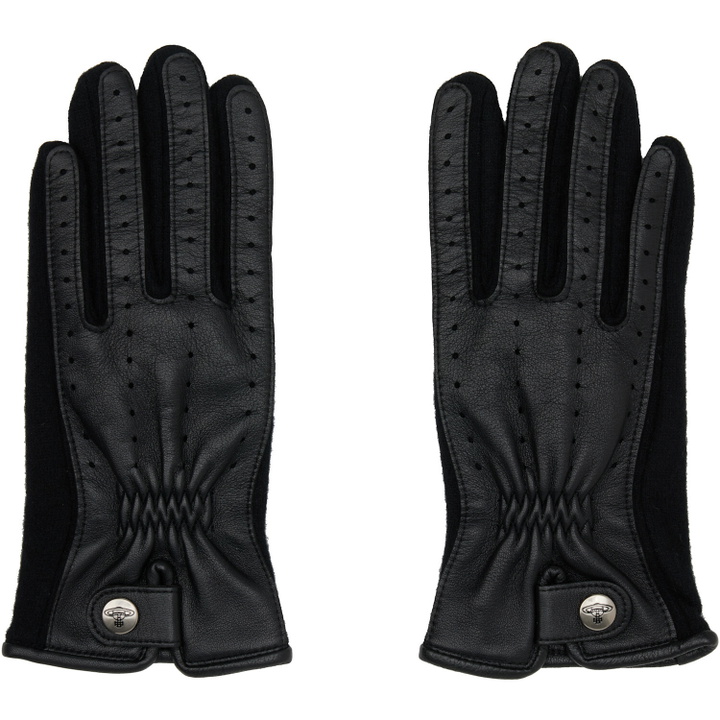 Photo: Vivienne Westwood Black Leather Sheep Gloves