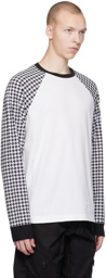 Moncler Genius 7 Moncler FRGMT Hiroshi Fujiwara Black & White Long Sleeve T-Shirt