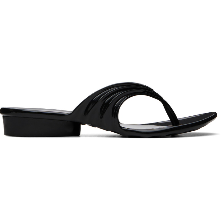 Photo: Diesel Black Melissa Edition Quantum Thong Sandals