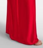 Max Mara Oggetti ruched halterneck bustier gown