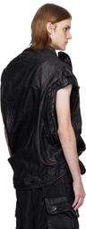 Julius Black Protean Mylar Denim Vest