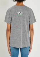 Mother The Rowdy Embroidered Jersey T-shirt Grey