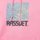 PACCBET Men's Painting Logo Popover Hoody in Pink