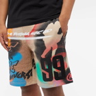 Men's AAPE Dope Graffiti Sweat Short in Beige