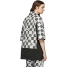 Palomo Spain Black and White Printed Short Sleeve Shirt