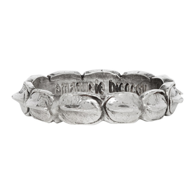 Photo: Emanuele Bicocchi Silver Croc Hornback Ring