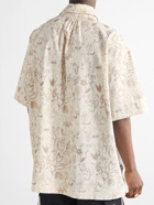 JACQUEMUS - Moisson Oversized Floral-Print Cotton and Linen-Blend Shirt - Neutrals