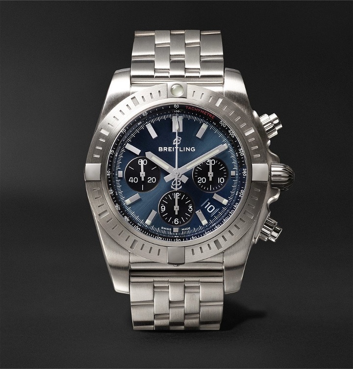 Photo: Breitling - Chronomat B01 Chronograph 44mm Stainless Steel Watch - Men - Blue