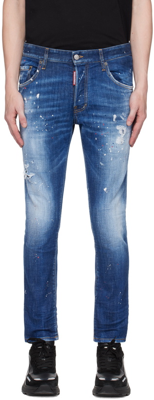 Photo: Dsquared2 Navy Skater Jeans