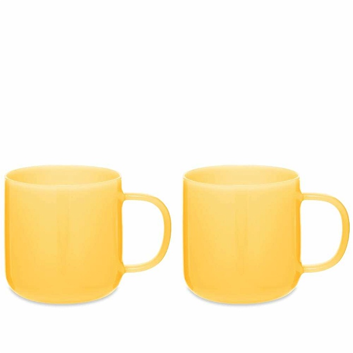 Photo: HAY Borosilicate Mug - Set of 2 in Jade Yellow