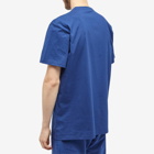 Alexander McQueen Men's Graffiti Logo T-Shirt in Midnight Blue