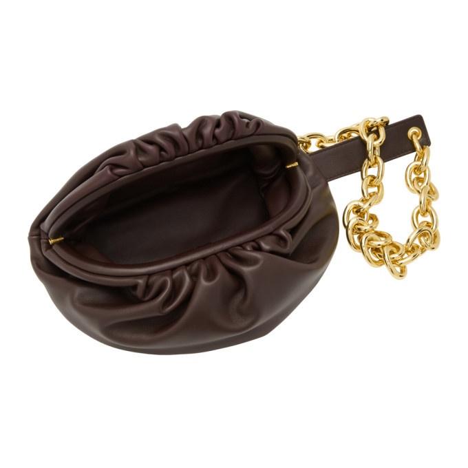 Bottega Veneta Mini Leather Chain Pouch Belt Bag