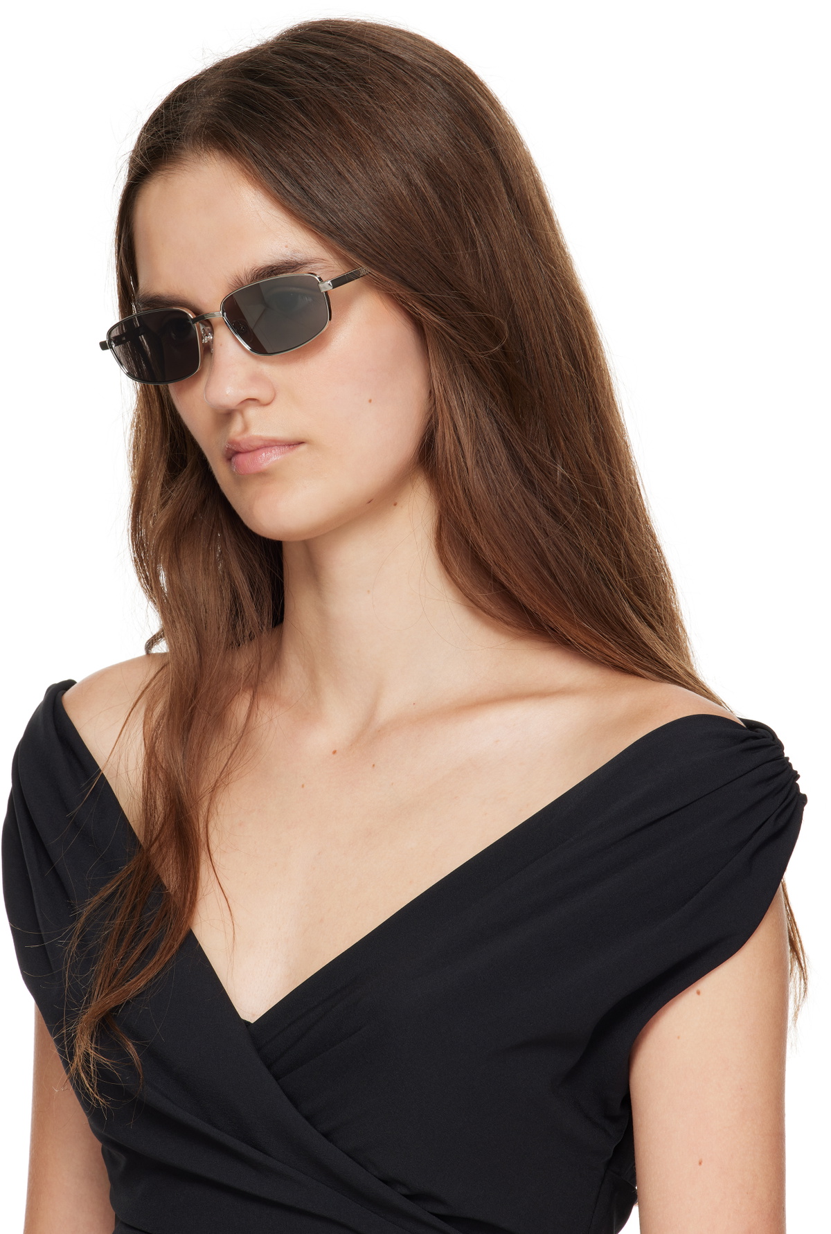 JACQUEMUS Silver 'The Sera' Sunglasses