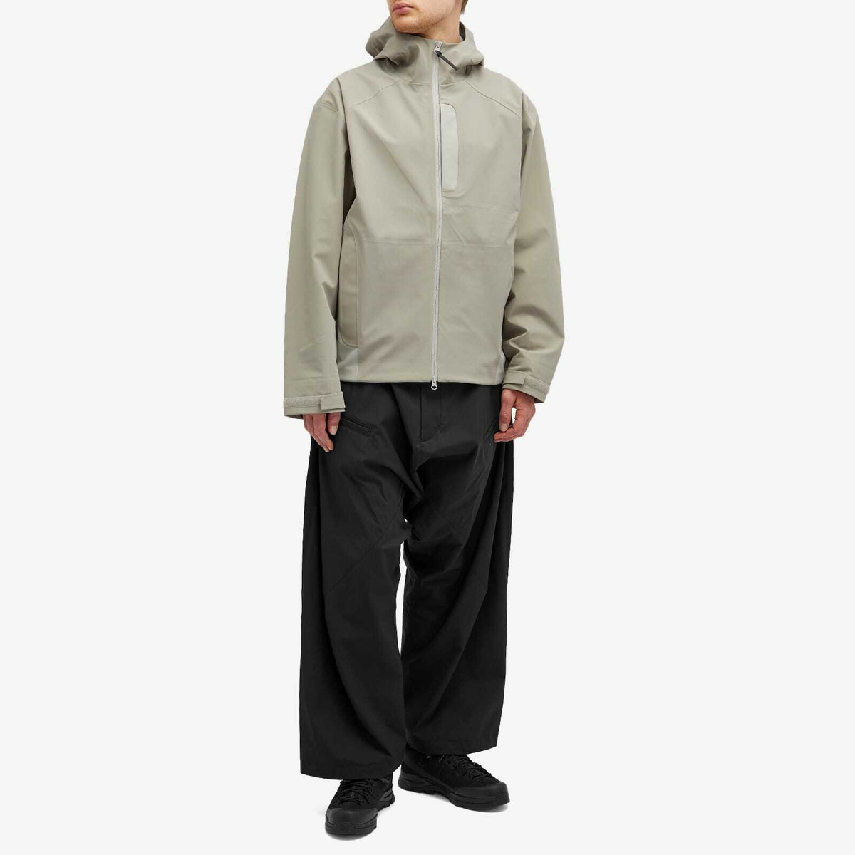 Acronym Men's Encapsulated Nylon Ultrawide Drawcord Trousers in Black