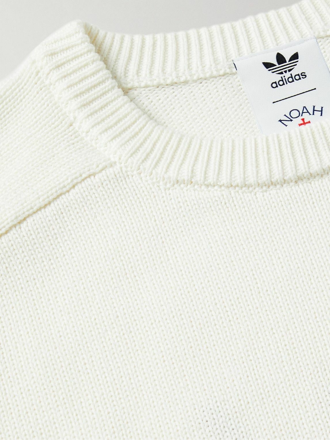 adidas Consortium - Noah Logo-Embroidered Crochet-Knit Cotton