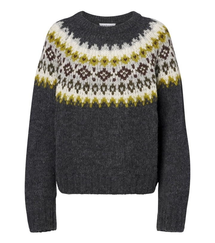 Photo: Velvet Fair Isle alpaca and wool-blend sweater
