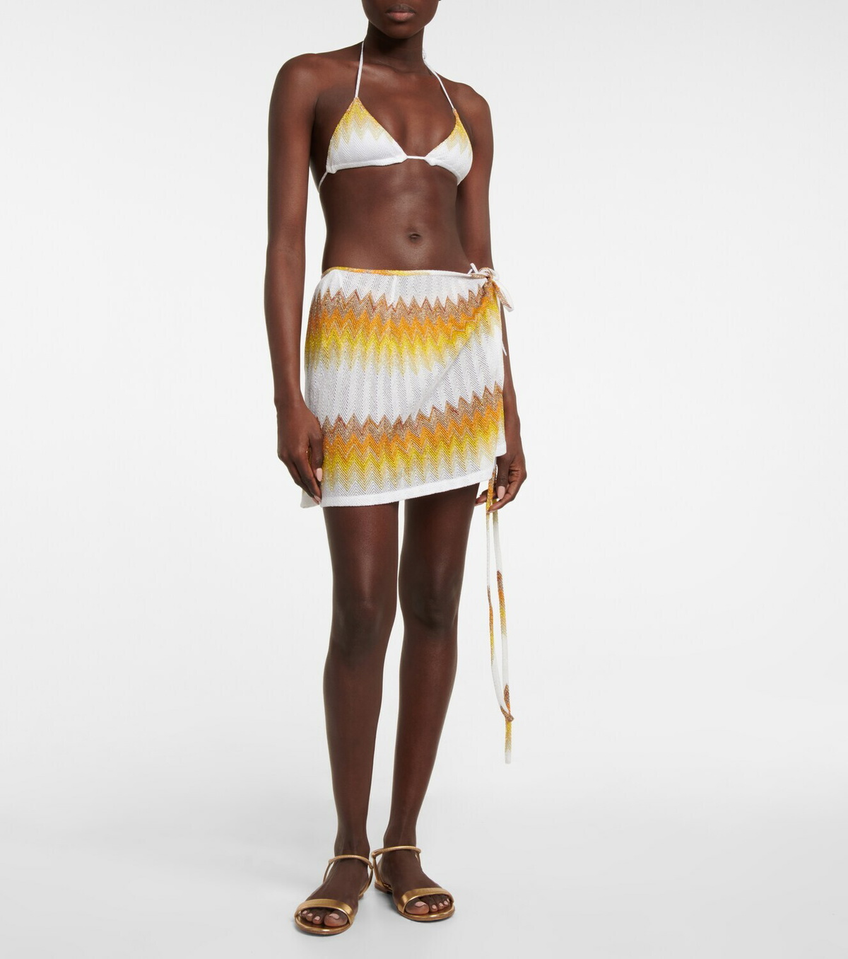 Missoni Mare Zig-zag knitted miniskirt