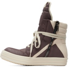 Rick Owens Purple Tower Geobasket Sneakers