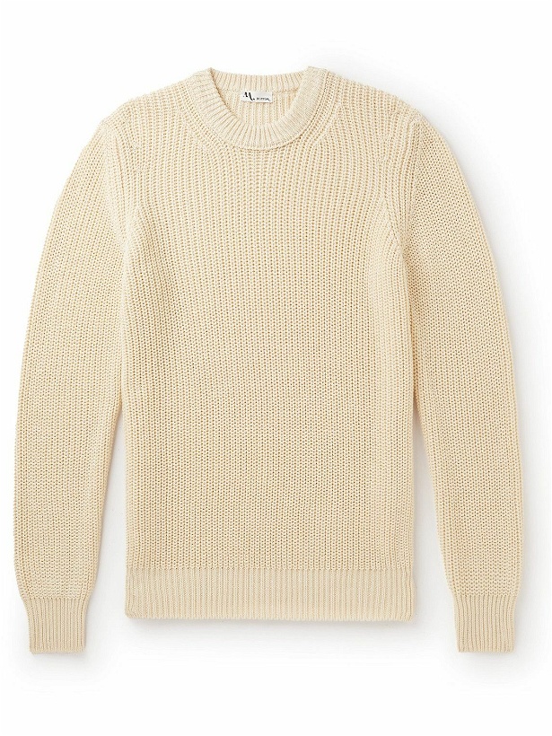 Photo: DOPPIAA - Ribbed Cotton Sweater - Neutrals