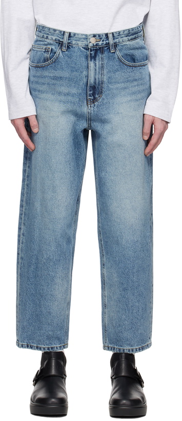 Photo: Solid Homme Blue Cropped Jeans