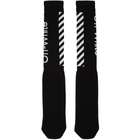 Off-White Black and White Diagonal Socks