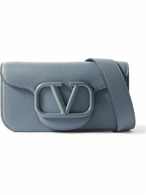 Photo: Valentino Garavani - Locò Mini Logo-Embellished Leather Messanger Bag