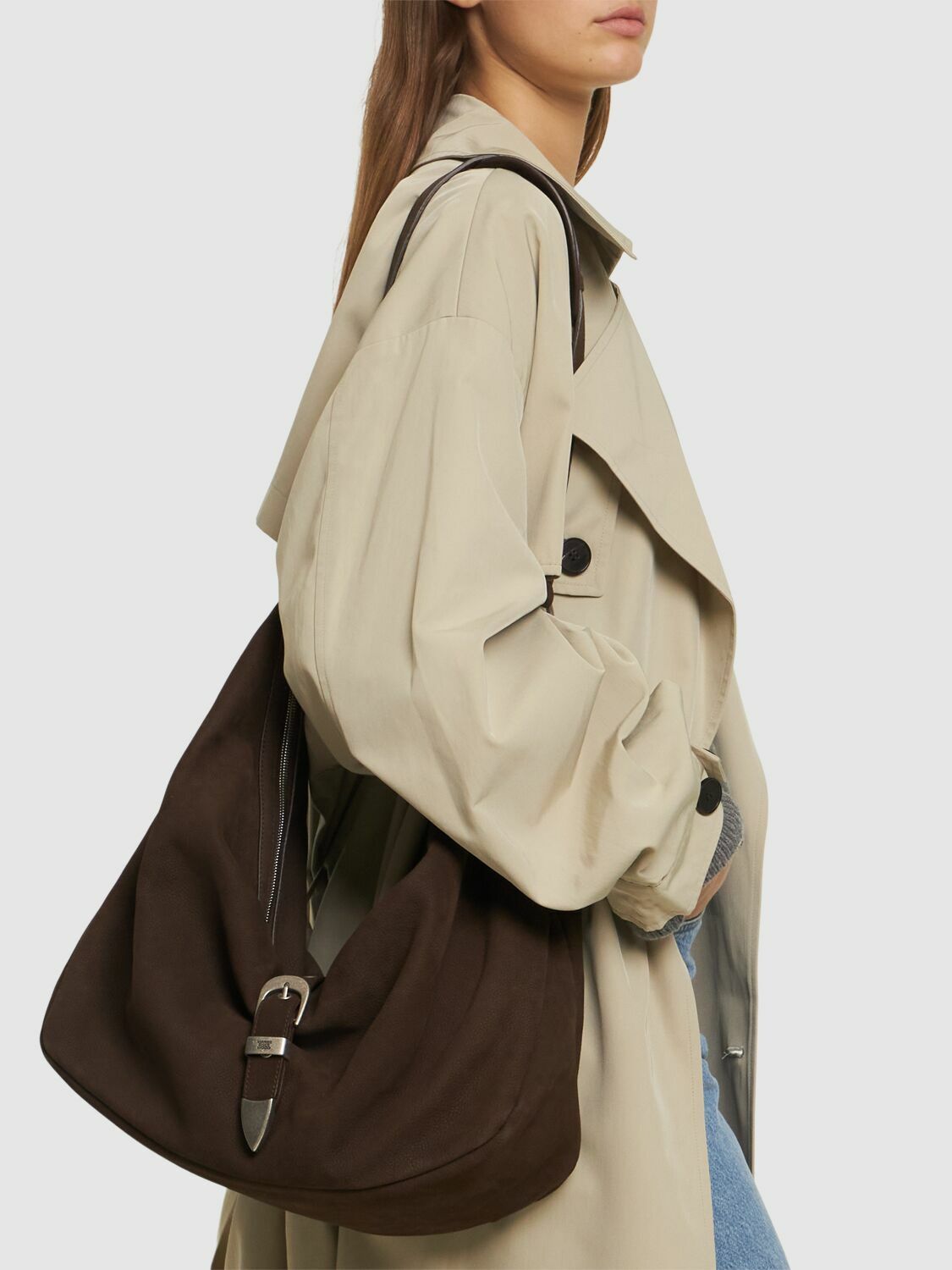 MARGE SHERWOOD ■ HOBO SHOULDER_トートバッグ Marge Sherwood Hobo shoulder bag glossy black crinkle | Pipe