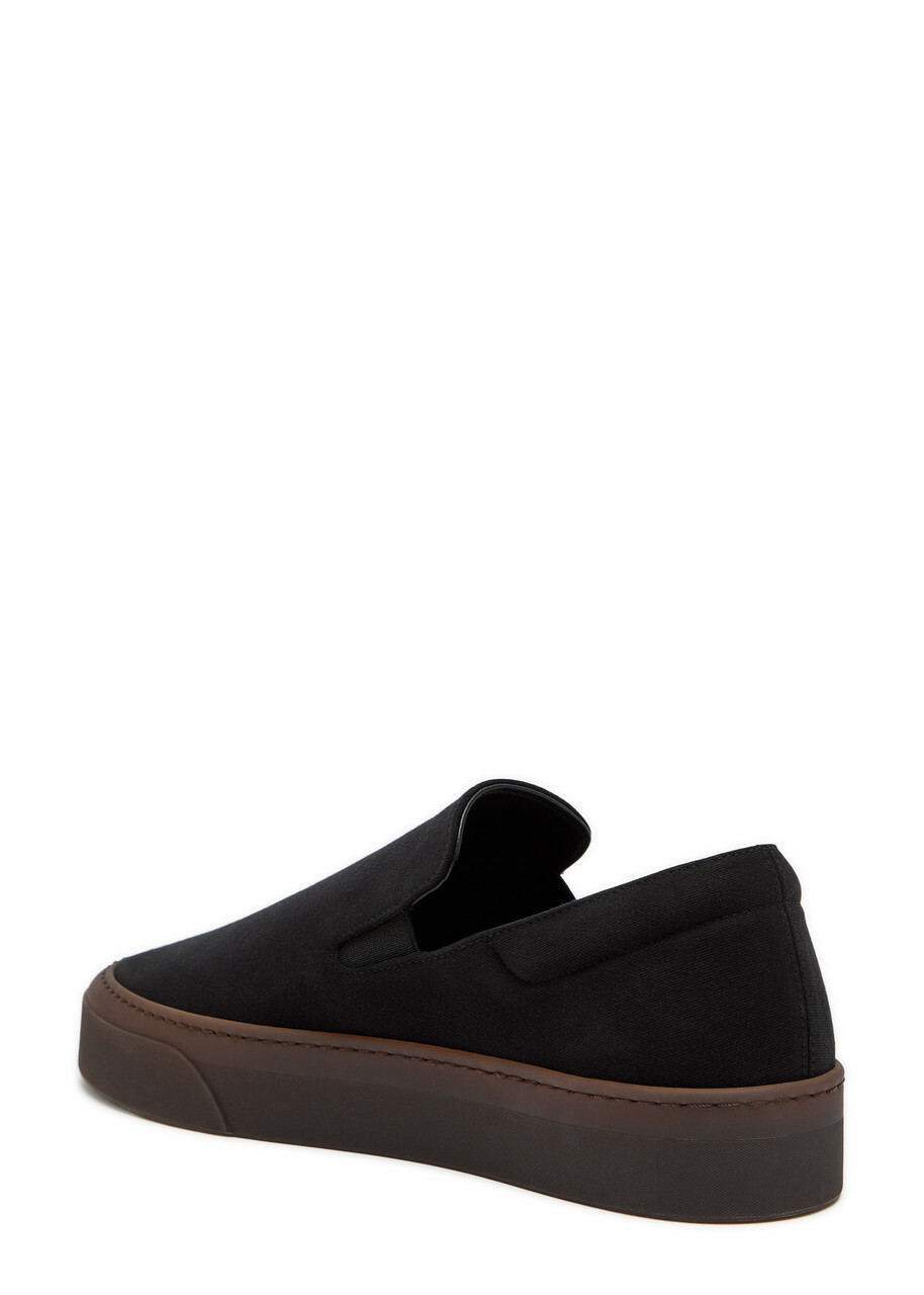 The Row MH Canvas Sneakers Black