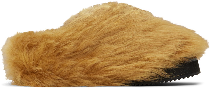Photo: The Attico Tan Mini Robin Sabot Slippers