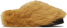 The Attico Tan Mini Robin Sabot Slippers