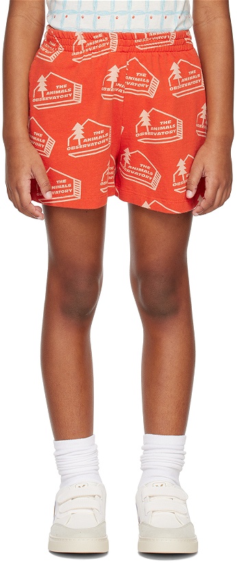 Photo: The Animals Observatory Kids Red Poodle Shorts