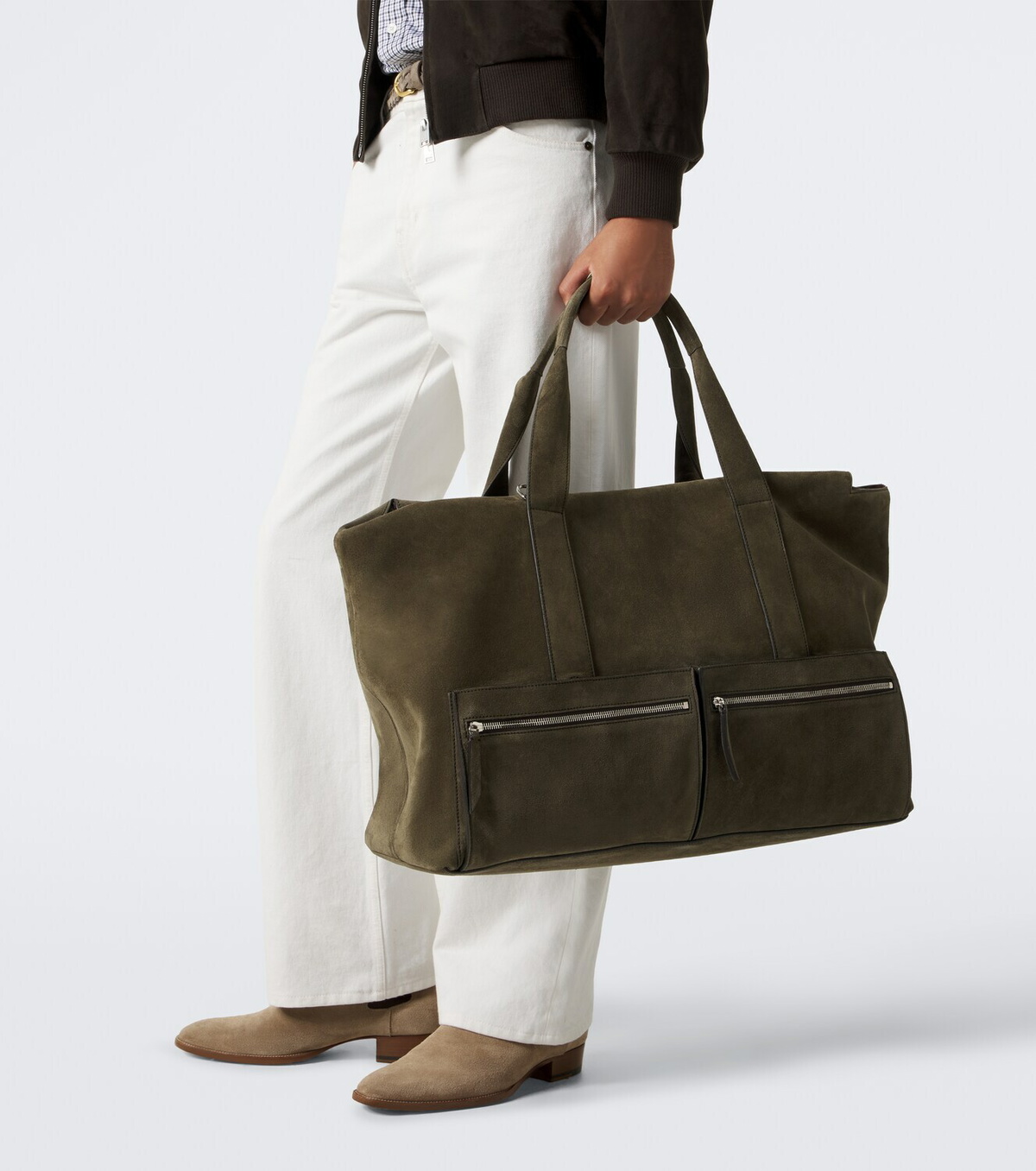 Métier Racer 53 suede duffel bag