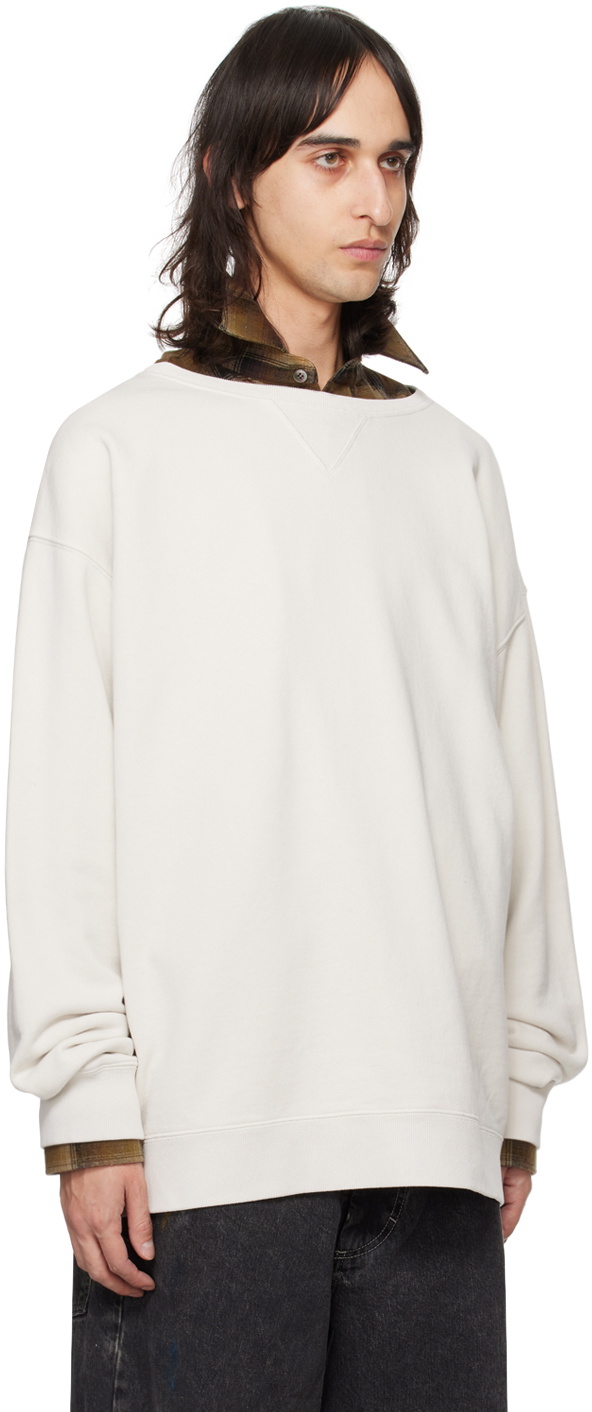 Maison Margiela Beige Invitation Sweatshirt Maison Margiela