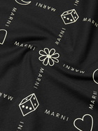 Marni - Logo-Print Cotton-Jersey T-Shirt - Black