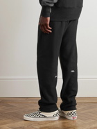 Abc. 123. - Tapered Logo-Appliquéd Cotton-Jersey Sweatpants - Black