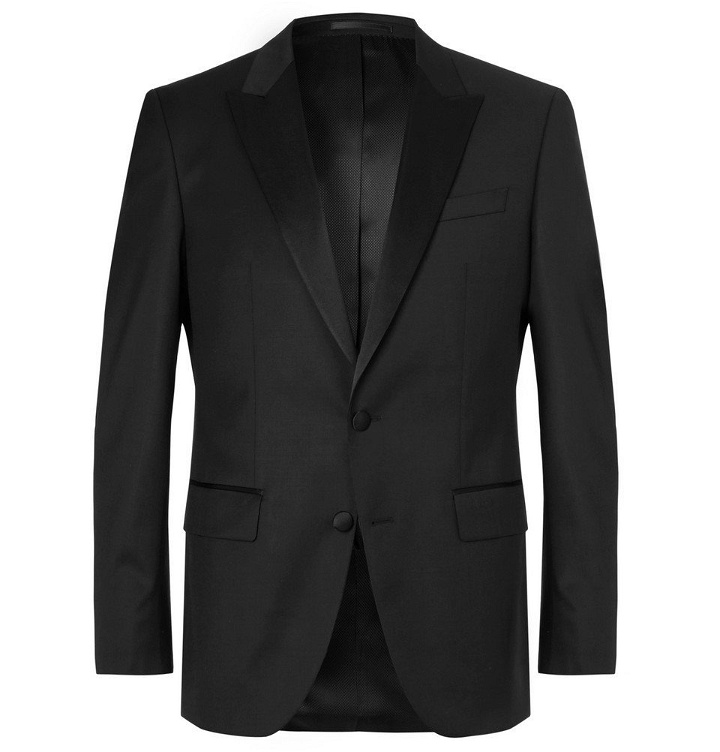 Photo: Hugo Boss - Black Halwood Slim-Fit Super 120s Virgin Wool Tuxedo Jacket - Men - Black